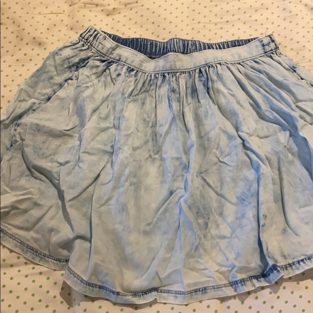 American Eagle denim look skater skirt